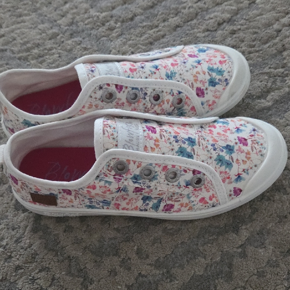 Floral Slip-On Kids Shoes